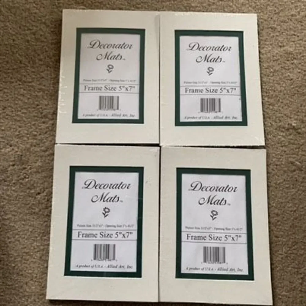 4 Frame Size 5”x7” Decorator Mats *New*